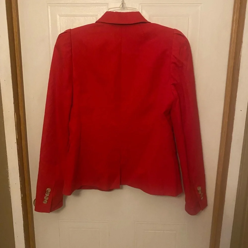 J. Crew Red Schoolboy Style Blazer